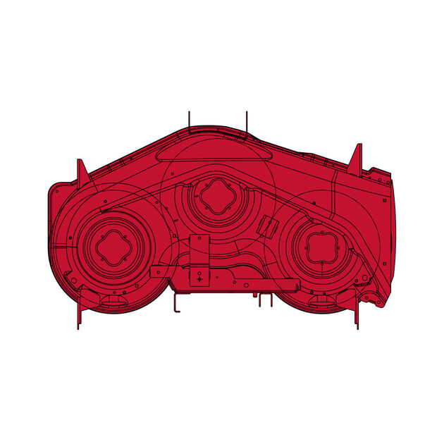 50&quot; Deck Shell &#40;Red&#41;
