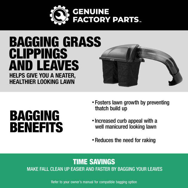 Riding Mower Bagger - 50&quot; &amp; 54&quot; Decks &#40;2015-  &#41;