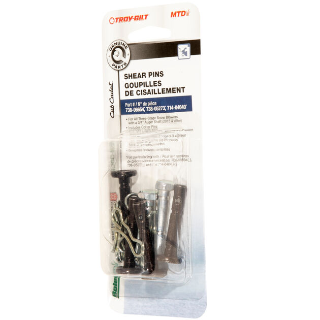 Snow Blower ThreeStage Shear Pin Set OES73805273 MTD Parts Canada