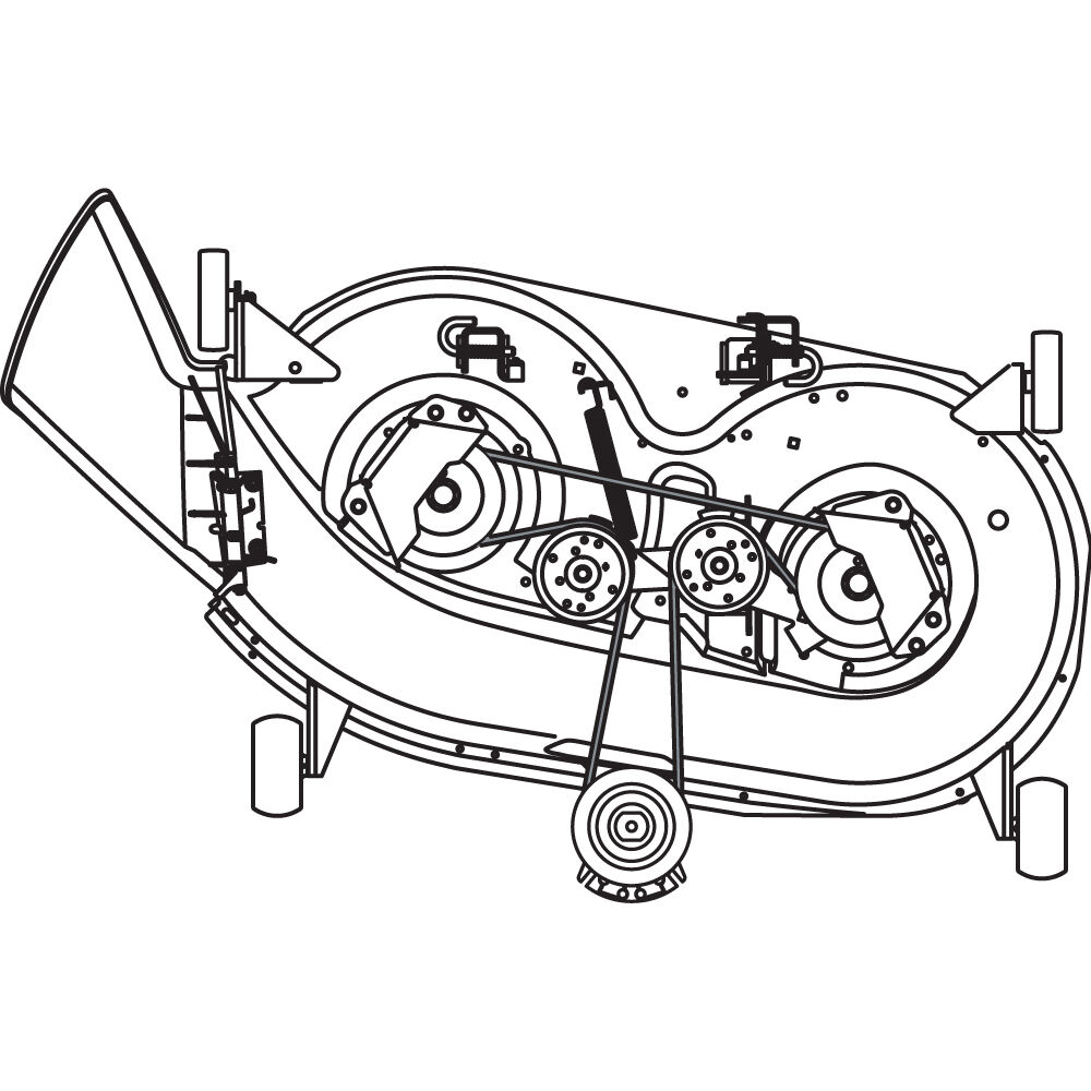 Troy bilt lawn mower belt replacement deck drive belt clearance a94