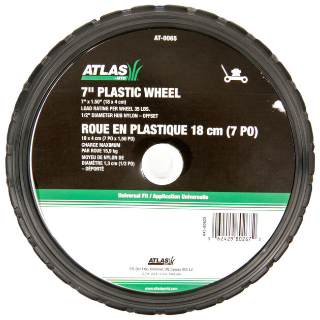 Universal Wheel - 7 x 1.5&quot; - nylon hub - offset