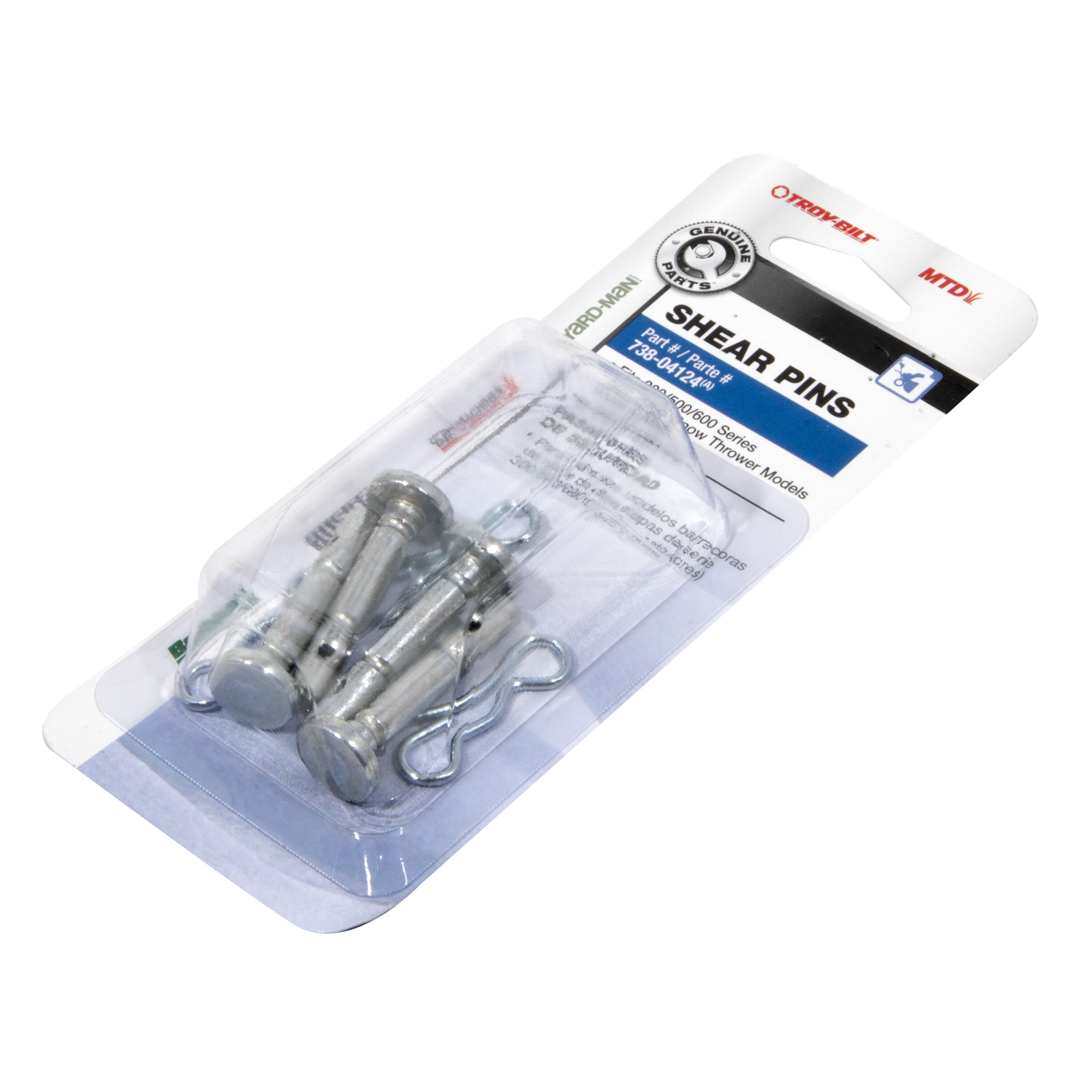 pii Shear Pin Kit, .25 x 1.5