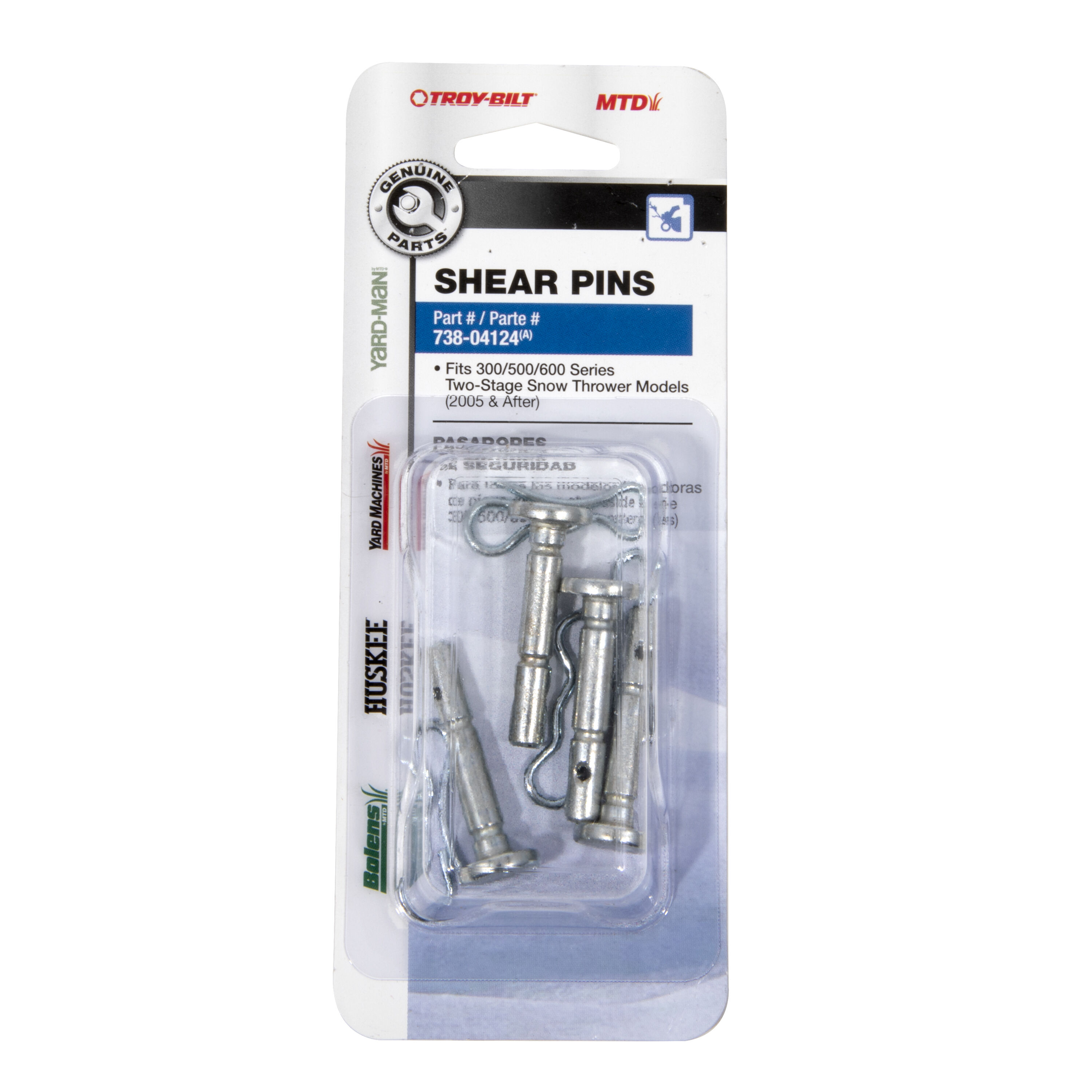 トップス OHOTORO Nap MTM melange s Shear Pin Kit, .25 x 1.5