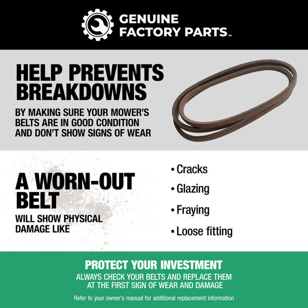Riding Mower 46-inch Deck Drive Belt