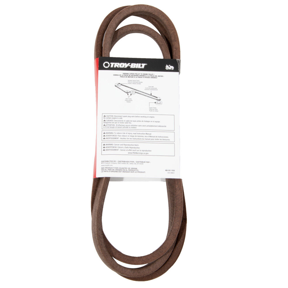 Riding Mower Lower Transmission Belt for 42 inch and 46 inch Cutting Decks 490 501 Y035 MTD Parts Canada