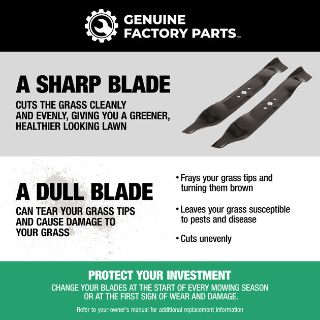 2-in-1 Blade for 46-inch Cutting Decks