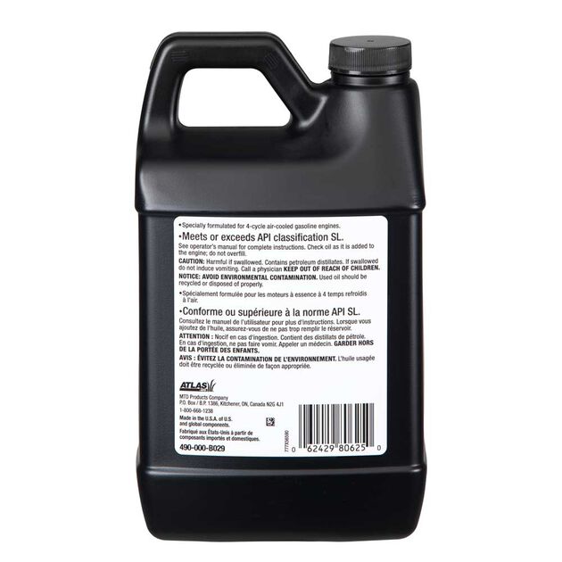Atlas Premium 10W30 Lawn Mower And Tractor Engine Oil