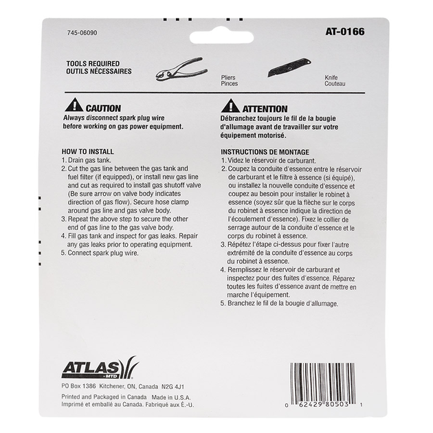 Fuel Line &amp; Shut-Off Valve Kit