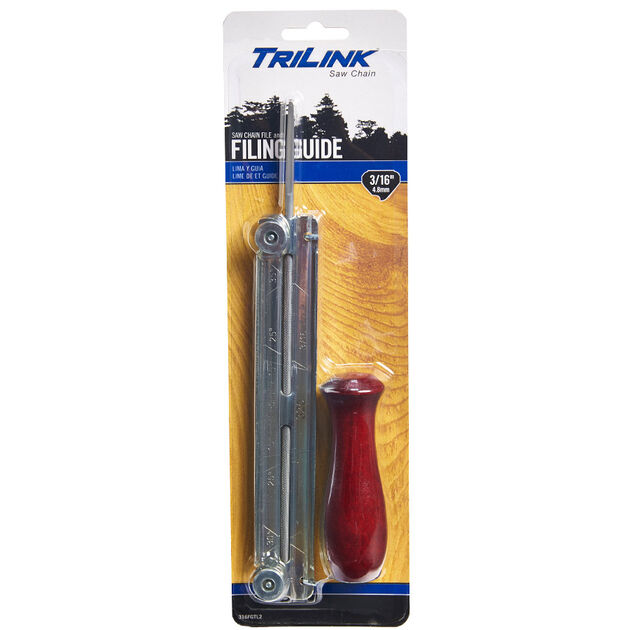 TriLink 3/16-inch Saw Chain File and Guide