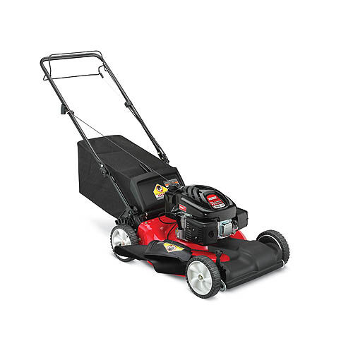 Self propelled lawn mower with bag hot sale