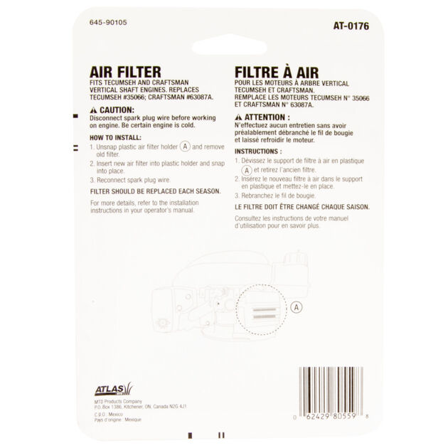 Filtre &agrave; air